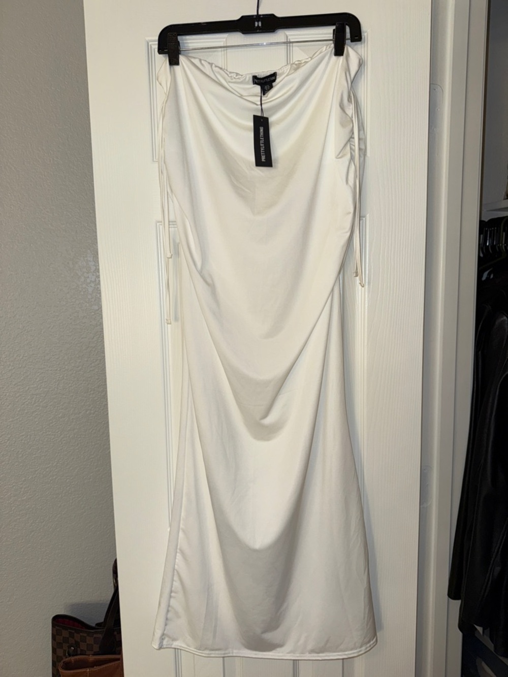 PrettyLittleThing White Skirt